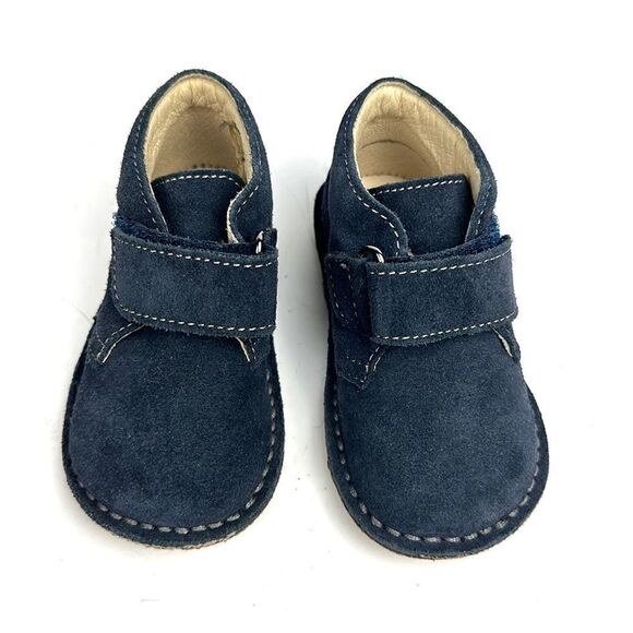 NATURINO Baby BOY'S Navy Blue Suede Thick Single Hook and Loop Chukka Boots 4,5 - Picture 4 of 14